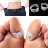 1 Pair Magnetic Silicone Foot Massage Toe Ring Fat Burning For Loss Weight Feet Care Slimming Weight Loss Circulation
