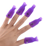 10Pcs/set new fashion Remover Gel Polish Nail Art Soakers UV Nail Degreaser Polish Wrap Tool Nails Remover Soak Off Cap Clip
