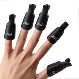 10Pcs/set new fashion Remover Gel Polish Nail Art Soakers UV Nail Degreaser Polish Wrap Tool Nails Remover Soak Off Cap Clip