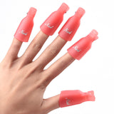 10Pcs/set new fashion Remover Gel Polish Nail Art Soakers UV Nail Degreaser Polish Wrap Tool Nails Remover Soak Off Cap Clip
