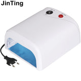 36W Lamp 12 Color UV GEL + clear Nail brushes False Finger Cutter clearnser plus Nail Art Tool Kit Sets