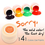 #50618  141 Color CANNI Professional Nail Art Design 5ml UV LED Soak Off Paint Gel Ink UV Gel For Nails