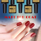 Azure Beauty 8ml Matt Matte Top Coat Nail Gel Polish Nail Art Top Coat Gel Lacquers Long Lasting UV Led Matt Nail Gel Glue