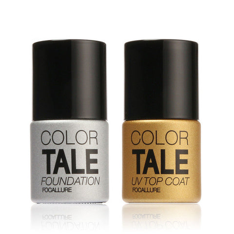 Brand New Focallure Diamond Nail Gel Top Coat Top it off + Base Coat Foundation for UV Gel Polish Best selling12ml