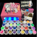 Burano 36W UV Lamp & 36 Colors UV Gel Nail polish Art Tools polish nail Set Kit building gel manicure set a seto of tools