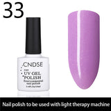 CNDSE 96 Solid Color Fashion Gel Nail LED UV Nail Gel Polish Soak Off Long Lasting LED Nail Polish Lacquer 10ML Gelpolish