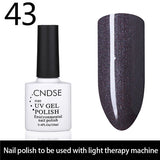 CNDSE 96 Solid Color Fashion Gel Nail LED UV Nail Gel Polish Soak Off Long Lasting LED Nail Polish Lacquer 10ML Gelpolish