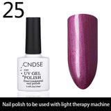 CNDSE 96 Solid Color Fashion Gel Nail LED UV Nail Gel Polish Soak Off Long Lasting LED Nail Polish Lacquer 10ML Gelpolish
