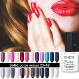 CNDSE 96 Solid Color Fashion Gel Nail LED UV Nail Gel Polish Soak Off Long Lasting LED Nail Polish Lacquer 10ML Gelpolish
