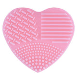 Colorful Heart Shape Clean Make up Brushes Wash Brush Silica Glove Scrubber Board Cosmetic Cleaning Tools for makeup brushes