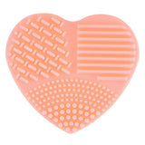Colorful Heart Shape Clean Make up Brushes Wash Brush Silica Glove Scrubber Board Cosmetic Cleaning Tools for makeup brushes