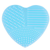 Colorful Heart Shape Clean Make up Brushes Wash Brush Silica Glove Scrubber Board Cosmetic Cleaning Tools for makeup brushes
