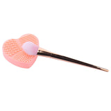 Colorful Heart Shape Clean Make up Brushes Wash Brush Silica Glove Scrubber Board Cosmetic Cleaning Tools for makeup brushes