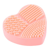Colorful Heart Shape Clean Make up Brushes Wash Brush Silica Glove Scrubber Board Cosmetic Cleaning Tools for makeup brushes