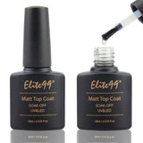 Elite99 10ml Matt Matte Top Coat Nail Gel Polish Nail Art Tips Dull Finish Top Coat Gel Long Lasting Gel Lacquer Matt Top Gel