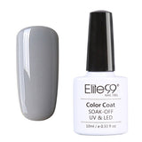 Elite99 New Style 1pcs Nail Gel Polish Soak Off Gel 10ml Long Lasting UV Gel Colorful Polishes Nair Art 12 Gray Colors Choose