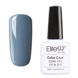 Elite99 New Style 1pcs Nail Gel Polish Soak Off Gel 10ml Long Lasting UV Gel Colorful Polishes Nair Art 12 Gray Colors Choose