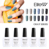 Elite99 New Style 1pcs Nail Gel Polish Soak Off Gel 10ml Long Lasting UV Gel Colorful Polishes Nair Art 12 Gray Colors Choose