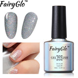 FairyGlo 10ml Neon Color Gel Nail Polish + 1 pcs Buffer Flie Soak off Gel Polish Set Bling Vernis Semi Permanent Gelpolish Kit
