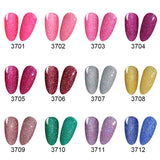 FairyGlo 10ml Neon Color Gel Nail Polish + 1 pcs Buffer Flie Soak off Gel Polish Set Bling Vernis Semi Permanent Gelpolish Kit