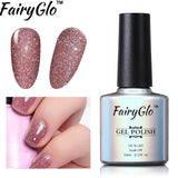 FairyGlo 10ml Neon Color Gel Nail Polish + 1 pcs Buffer Flie Soak off Gel Polish Set Bling Vernis Semi Permanent Gelpolish Kit