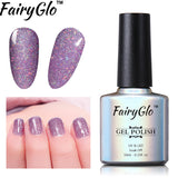 FairyGlo 10ml Neon Color Gel Nail Polish + 1 pcs Buffer Flie Soak off Gel Polish Set Bling Vernis Semi Permanent Gelpolish Kit