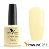 Free Shipping Nail Art Design Manicure Venalisa CANNI 60 Color 7.5Ml Soak Off Enamel Gel Polish LED UV Gel Nail Polishes Lacquer