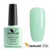 Free Shipping Nail Art Design Manicure Venalisa CANNI 60 Color 7.5Ml Soak Off Enamel Gel Polish LED UV Gel Nail Polishes Lacquer