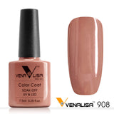 Free Shipping Nail Art Design Manicure Venalisa CANNI 60 Color 7.5Ml Soak Off Enamel Gel Polish LED UV Gel Nail Polishes Lacquer