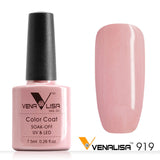 Free Shipping Nail Art Design Manicure Venalisa CANNI 60 Color 7.5Ml Soak Off Enamel Gel Polish LED UV Gel Nail Polishes Lacquer