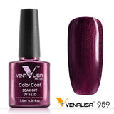 Free Shipping Nail Art Design Manicure Venalisa CANNI 60 Color 7.5Ml Soak Off Enamel Gel Polish LED UV Gel Nail Polishes Lacquer