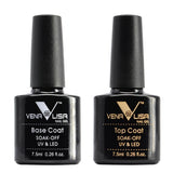 Free Shipping Nail Art Design Manicure Venalisa CANNI 60 Color 7.5Ml Soak Off Enamel Gel Polish LED UV Gel Nail Polishes Lacquer