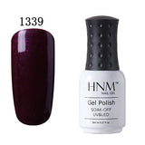 HNM 8ml Soak Off UV Gel Nail Polish Pure Colors Nail Gel Polish Gel Lak Vernis Semi Permanent Lacquer Gel Varnishes Gelpolish