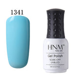 HNM 8ml Soak Off UV Gel Nail Polish Pure Colors Nail Gel Polish Gel Lak Vernis Semi Permanent Lacquer Gel Varnishes Gelpolish