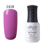 HNM 8ml Soak Off UV Gel Nail Polish Pure Colors Nail Gel Polish Gel Lak Vernis Semi Permanent Lacquer Gel Varnishes Gelpolish