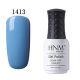 HNM 8ml Soak Off UV Gel Nail Polish Pure Colors Nail Gel Polish Gel Lak Vernis Semi Permanent Lacquer Gel Varnishes Gelpolish