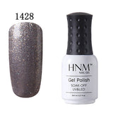HNM 8ml Soak Off UV Gel Nail Polish Pure Colors Nail Gel Polish Gel Lak Vernis Semi Permanent Lacquer Gel Varnishes Gelpolish