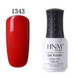 HNM 8ml Soak Off UV Gel Nail Polish Pure Colors Nail Gel Polish Gel Lak Vernis Semi Permanent Lacquer Gel Varnishes Gelpolish