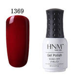 HNM 8ml Soak Off UV Gel Nail Polish Pure Colors Nail Gel Polish Gel Lak Vernis Semi Permanent Lacquer Gel Varnishes Gelpolish