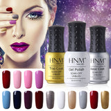 HNM 8ml Soak Off UV Gel Nail Polish Pure Colors Nail Gel Polish Gel Lak Vernis Semi Permanent Lacquer Gel Varnishes Gelpolish