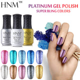 HNM Super Bling 8ML UV Gel Nail Polish Long Last Nail Gel Polish Platinum Gel Varnish Gel Lacquer Lak Vernis Semi Permanent