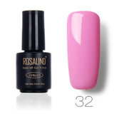 ROSALIND Black Bottle 7ML Pure Color 58 Colors 31-58  UV Gel Nail Polish Nail Gel  Long-lasting Macaron Gel Polish