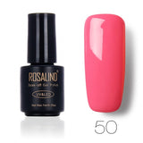 ROSALIND Black Bottle 7ML Pure Color 58 Colors 31-58  UV Gel Nail Polish Nail Gel  Long-lasting Macaron Gel Polish