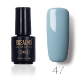 ROSALIND Black Bottle 7ML Pure Color 58 Colors 31-58  UV Gel Nail Polish Nail Gel  Long-lasting Macaron Gel Polish
