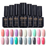 ROSALIND Black Bottle 7ML Pure Color 58 Colors 31-58  UV Gel Nail Polish Nail Gel  Long-lasting Macaron Gel Polish