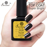 Saviland 2pcs Primer Base Coat No Cleaning Non Cleansing Top Coat For Soak Off Uv Nail Gel Polish Glue Long Lasting Lacquer