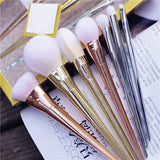 Sayoo New 7pcs Makeup Cosmetic Brushes Set Powder Foundation Eyeshadow Lip Brush Tool