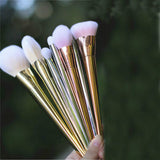 Sayoo New 7pcs Makeup Cosmetic Brushes Set Powder Foundation Eyeshadow Lip Brush Tool