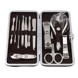 Stone Pattern Case+12 in 1 pcs Nail Clipper Kit Nail Care Set Pedicure Scissor Tweezer Knife Ear pick Utility Manicure Set Tools
