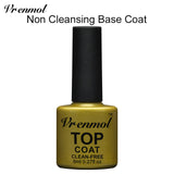 Vrenmol 1pcs Nail Gel Top Coat Top it off + Base Coat Foundation for UV Gel Polish Non Cleansing Top and Base Coat Primer